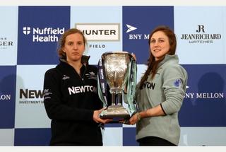 Caroline Reid - 2015 boat race picture - with cup