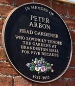 Peter Arbon Memorial Plaque - cropped