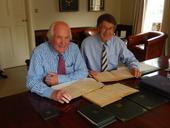 Pickard log books - photo of Bill and James - small