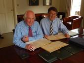 Pickard log books - photo of Bill and James - small