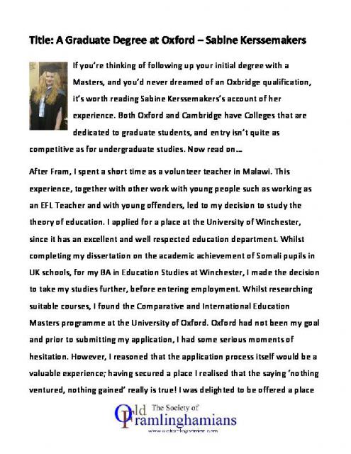 Sabine Kerssemakers Piece for Website