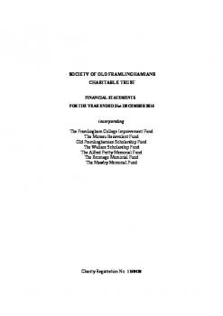 SOF Charity Accounts 2015 - Final