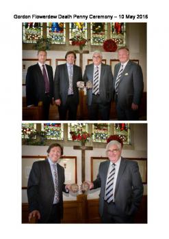 Gordon Flowerdew Death Penny Ceremony