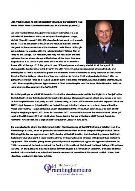 AIRVICE-MARSHALSIMONROBERTCHARLESDOUGHERTYMScMBBSFRCPFFOMDAvMedDObstRCOGFCMIFRAeS(G60-67)