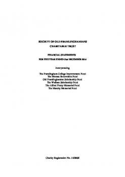 SOF Charity Accounts 2016 - Final