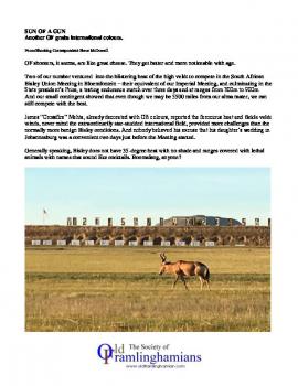 Shooting Report - April 2017