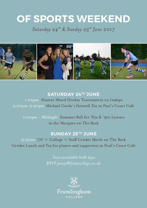 OF SPORTS WEEKEND 2017 invite