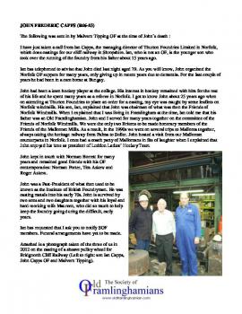 JOHNFREDERICCAPPS (R46-53) - Malvern Tipping note