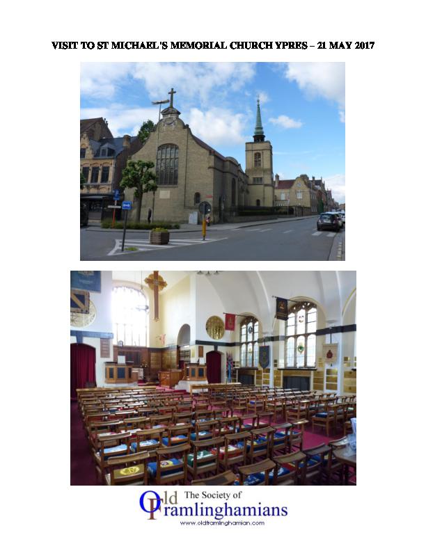 Trip to Ypres - 21 May 2017