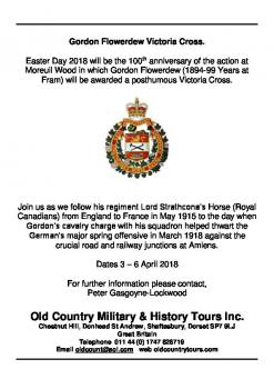 Gordon Flowerdew VC - tour April 2018