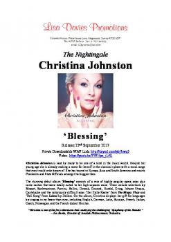 Christina Johnston - album press release