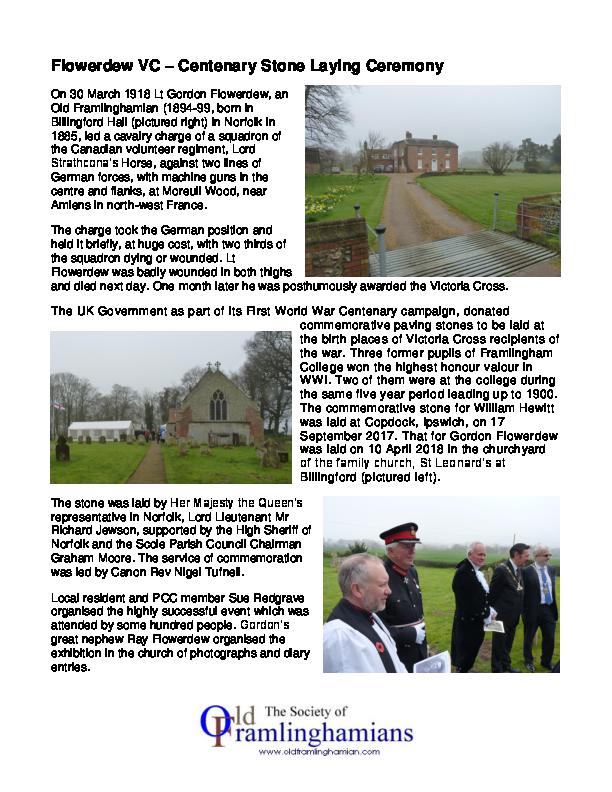 Flowerdewe VC Stone Laying