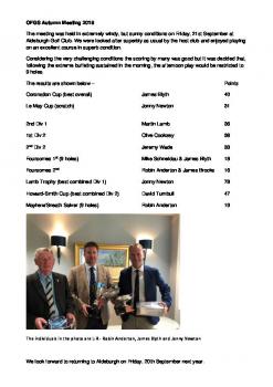 Report for Year Book & Web 2018