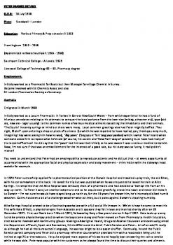 Peter Hughes (G52-56) Obituary