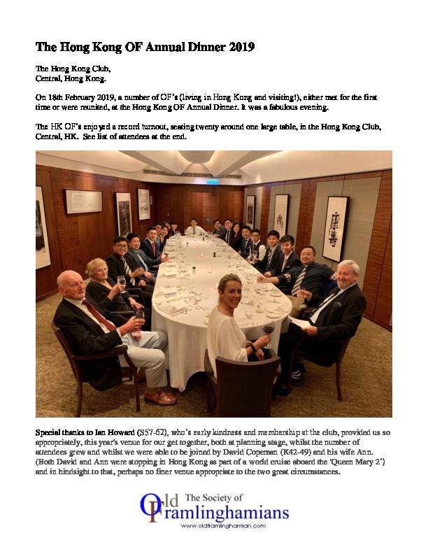 Hong Kong Supper report - 2019