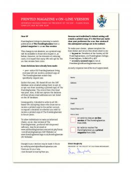 SOF outsert 2019_Letter from Pres