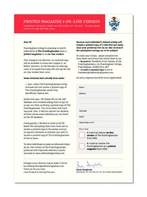 SOF outsert 2019_Letter from Pres - final