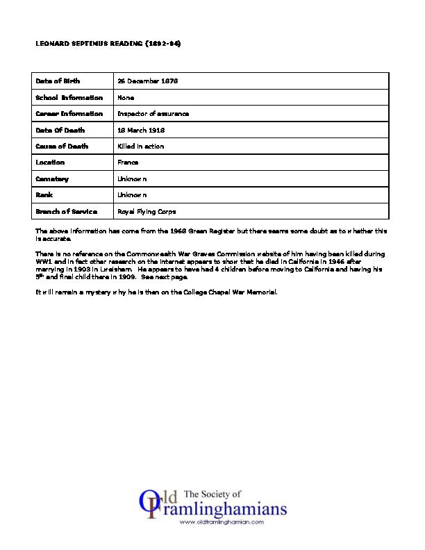 LEONARDSEPTIMUSREADING1892-94