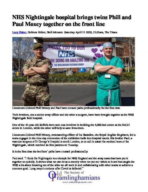 Moxey Brother article - April 2020