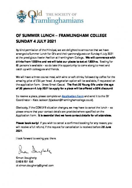 SOF SUMMER LUNCH 2021