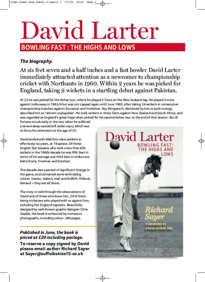 David Larter - Flyer Order form Insert 2