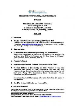 22-04-02 SOF AGM Notice & Agenda
