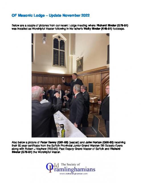 OF LOdge Update - November 2022