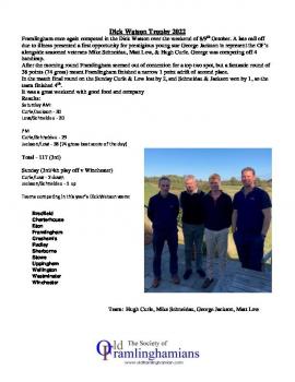 Dick Watson Trophy 2022