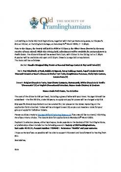 Annual Dinner 2023 invitation